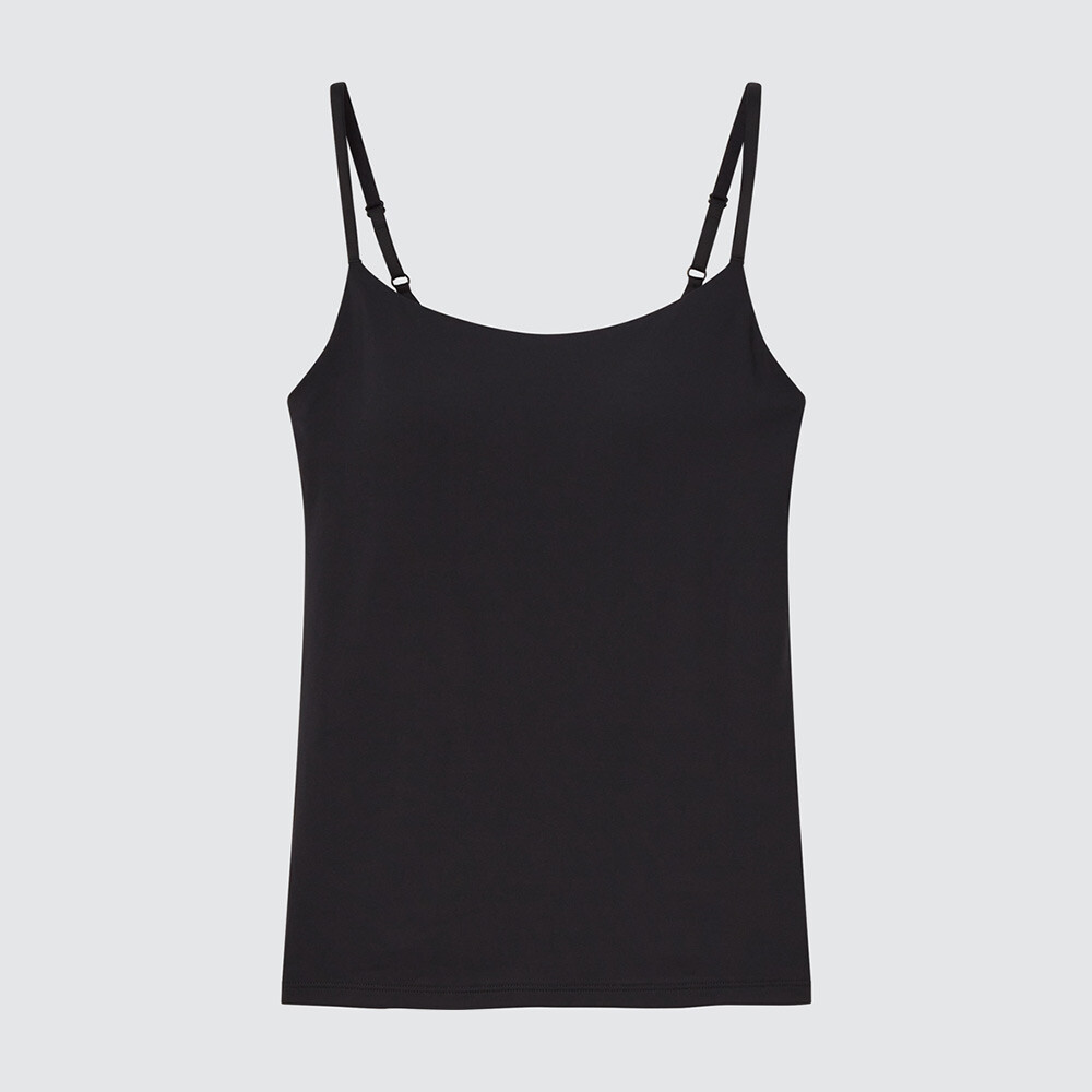 

Топ Uniqlo AIRism Bra с бретельками и подкладками, черный