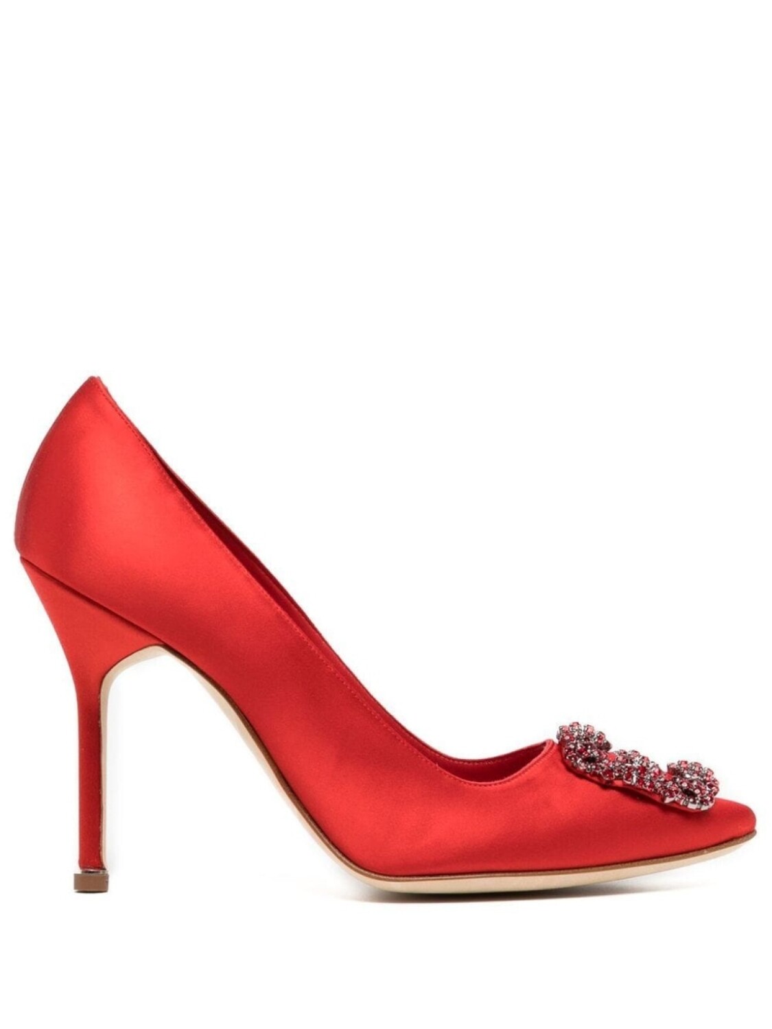 

Manolo Blahnik туфли-лодочки Hangisi 105 с декорированной пряжкой, красный