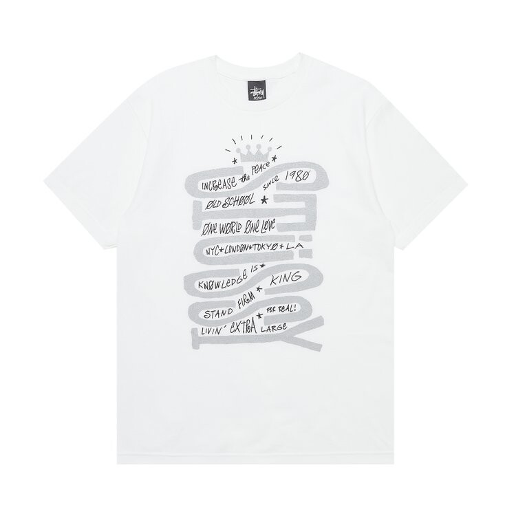 

Футболка Stussy Sideways 'White', белый