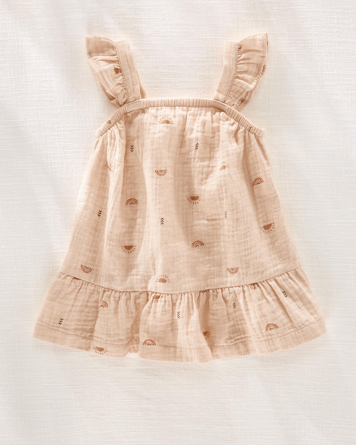 

Baby Hilary Duff Rays And Rainbows Платье из мятой марли Carter's, розовый