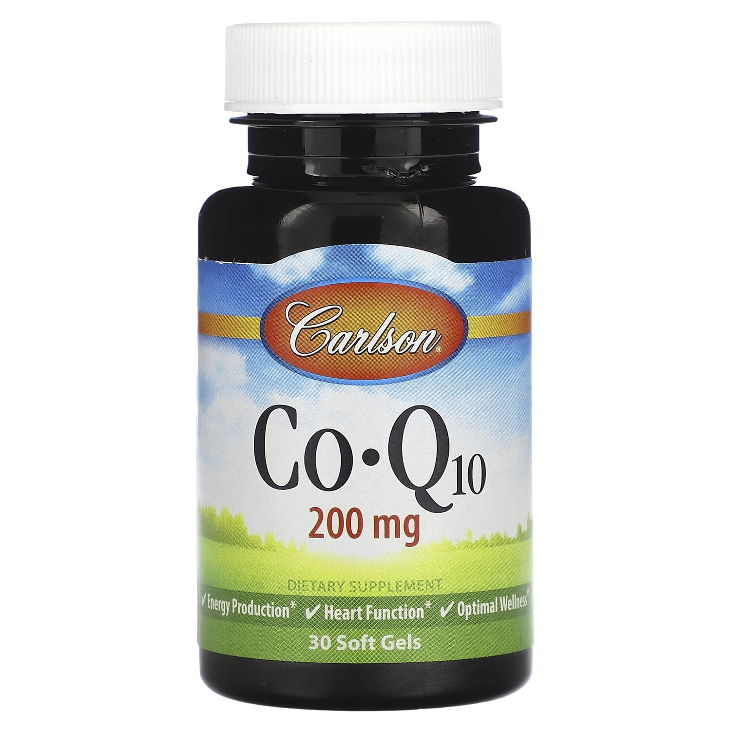 

Co-Q10, 200 мг, 30 мягких таблеток, Carlson