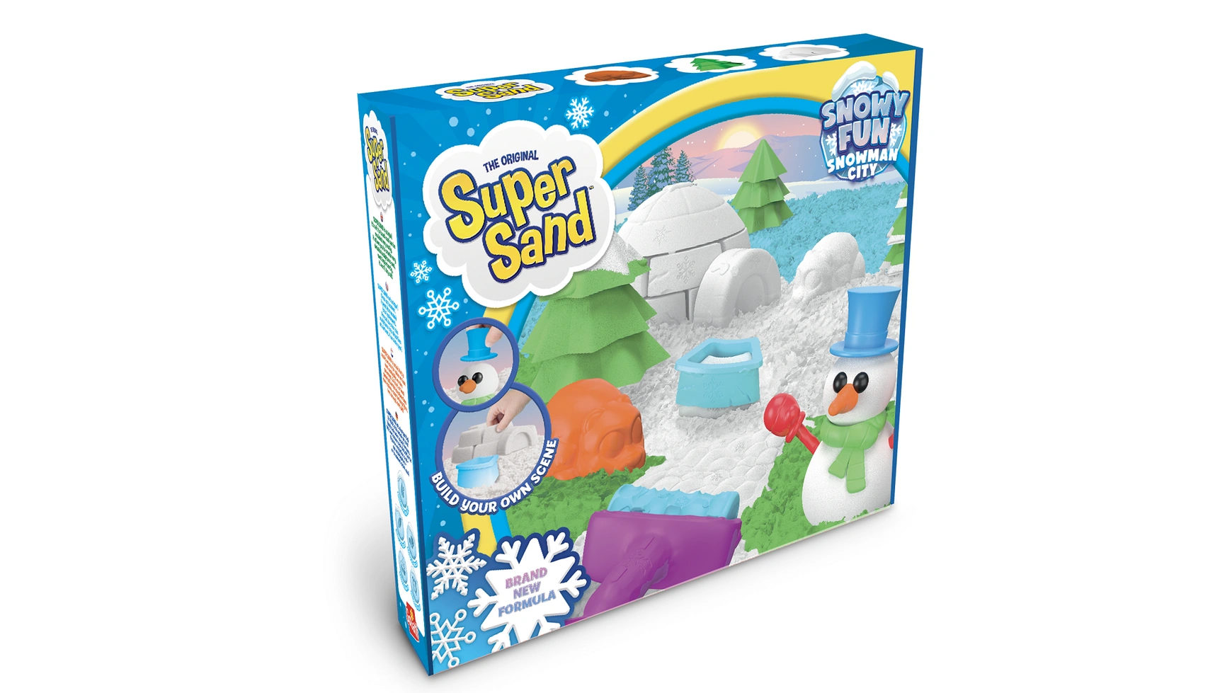 Goliath Toys Супер Песок Снежное веселье снеговики сити snowy fun