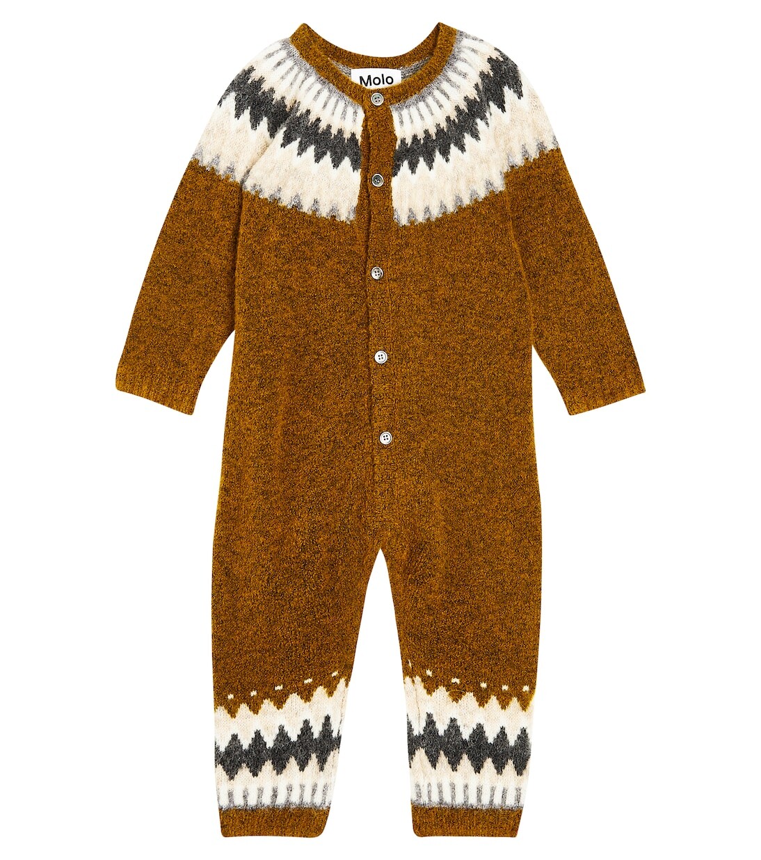 

Комбинезон baby frej из смесовой шерсти Molo, коричневый