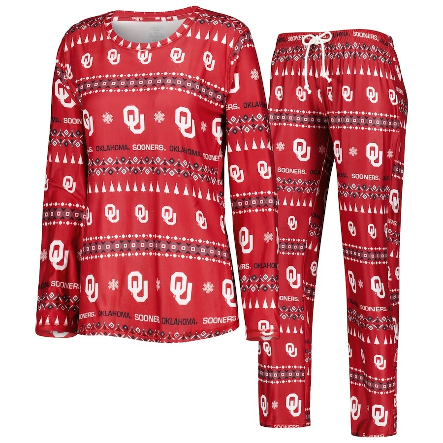 

Пижамный комплект Concepts Sport Oklahoma Sooners, малиновый