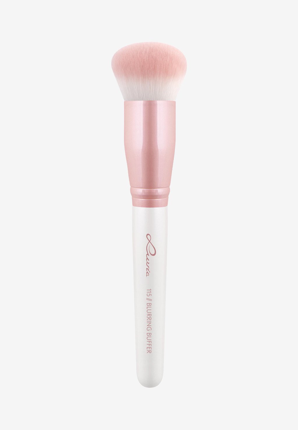 Кисти для макияжа Blurring Buffer Luvia Cosmetics, цвет pearl white/candy pink