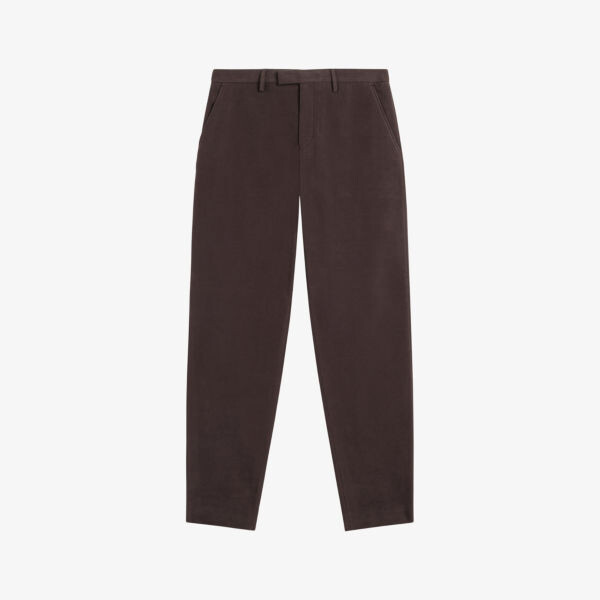 

Rufust фактурные зауженные брюки из эластичного хлопка Ted Baker, коричневый