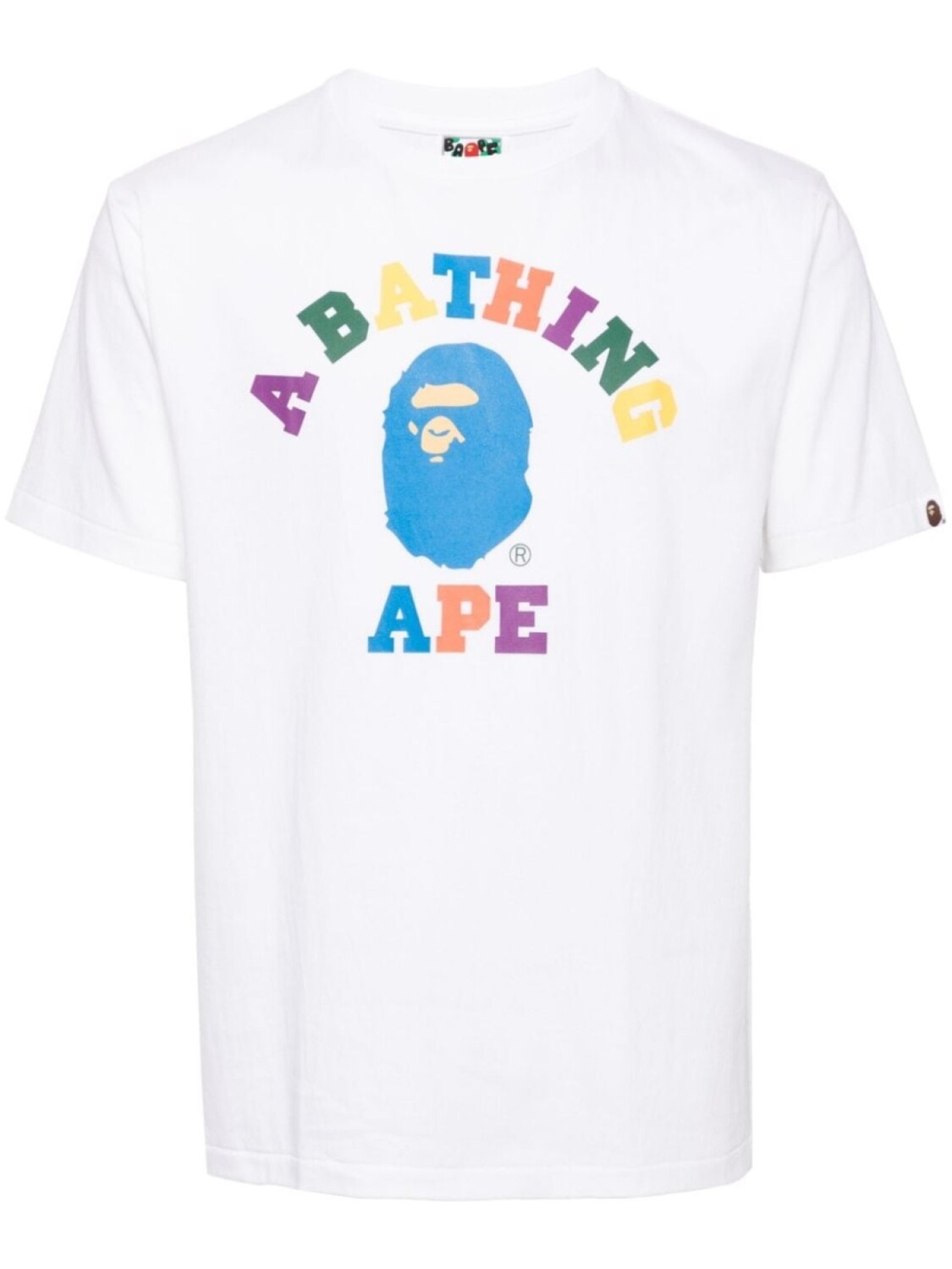 

A BATHING APE футболка с логотипом, белый