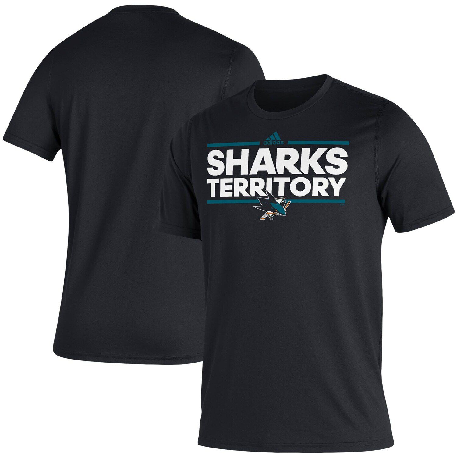 

Мужская черная футболка San Jose Sharks Dassler AEROREADY Creator adidas