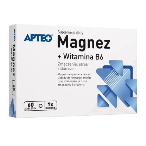 цена Apteo, Магний + Витамин В6, 60 таб.