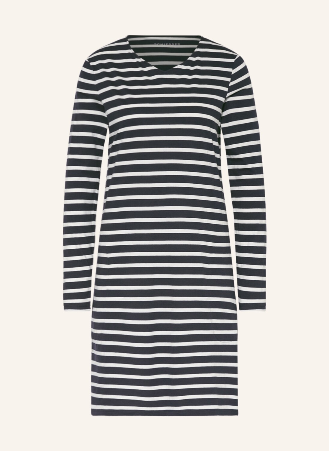 

Ночная рубашка SCHIESSER CASUAL ESSENTIALS, темно-синий