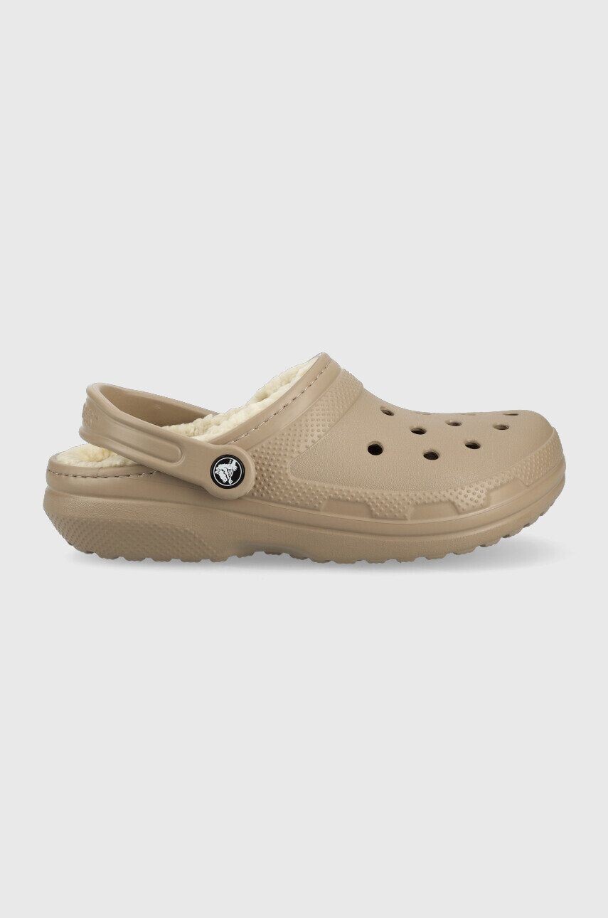 

Тапочки кроксы Crocs, коричневый