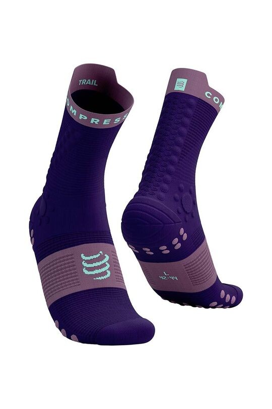 

Носки Pro Racing v4.0 Trail Compressport, фиолетовый