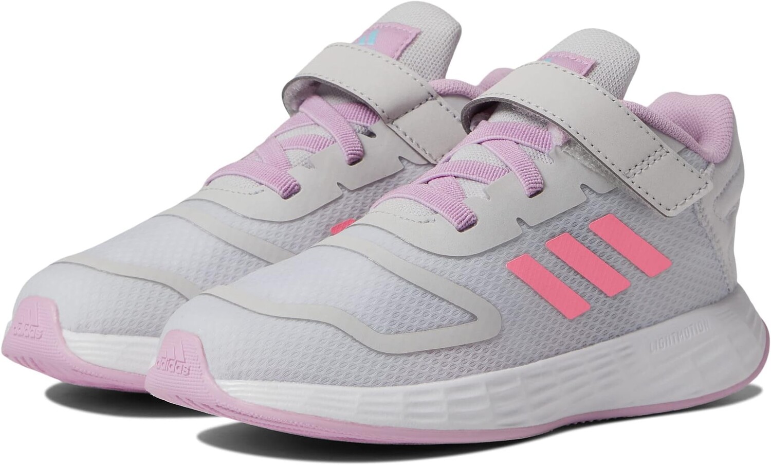 

Кроссовки Duramo 10 Elastic adidas, цвет Dash Grey/Beam Pink/Bliss Lilac