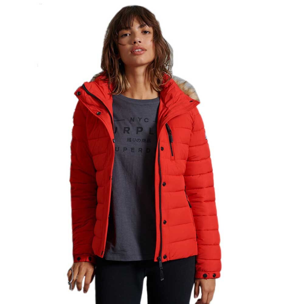 

Куртка Superdry Classic Faux Fur Fuji, красный