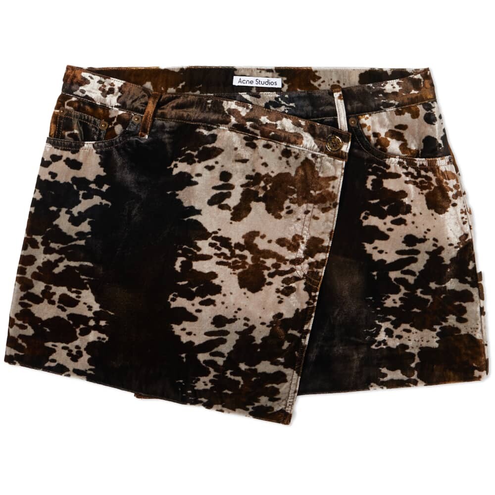 

Бархатная мини-юбка Acne Studios Irinna Cow