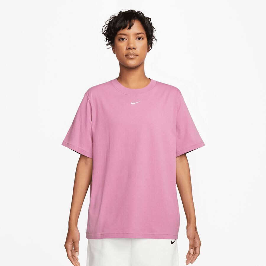 

Футболка с логотипом Sportswear Essentials Low Brand Read NIKE, цвет pink rise