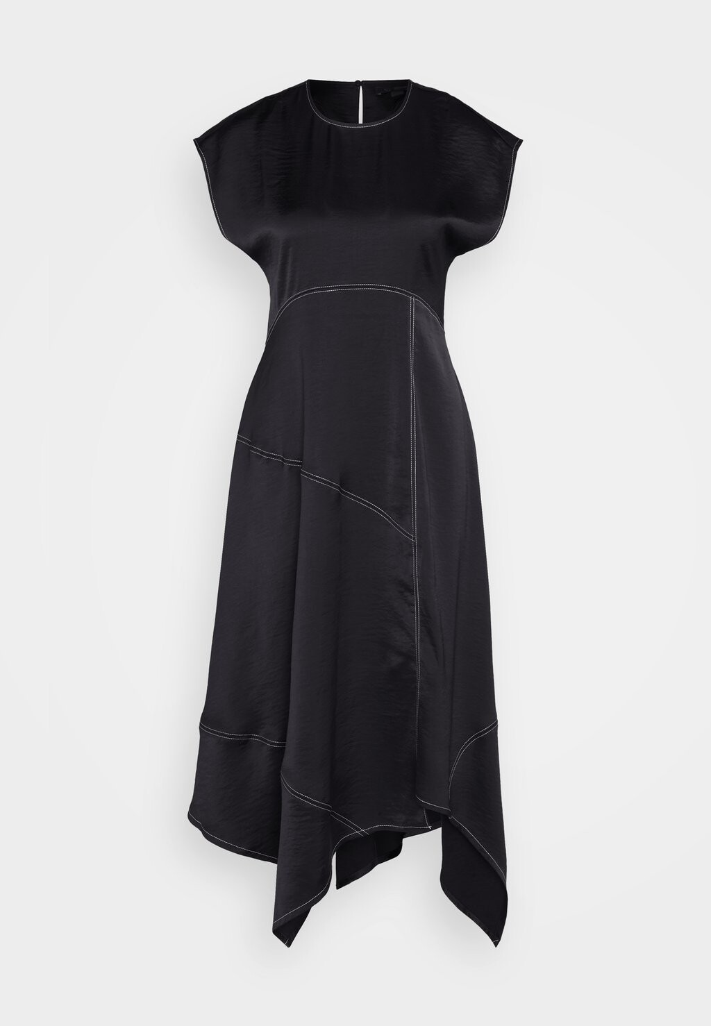 

Длинное платье Agnes AllSaints, цвет Czarny