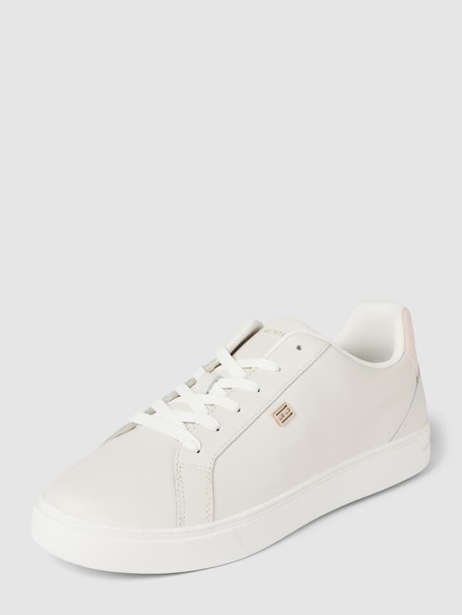 

Кроссовки кожаные с аппликацией лейбла, модель ESSENTIAL COURT Tommy Hilfiger, розовый