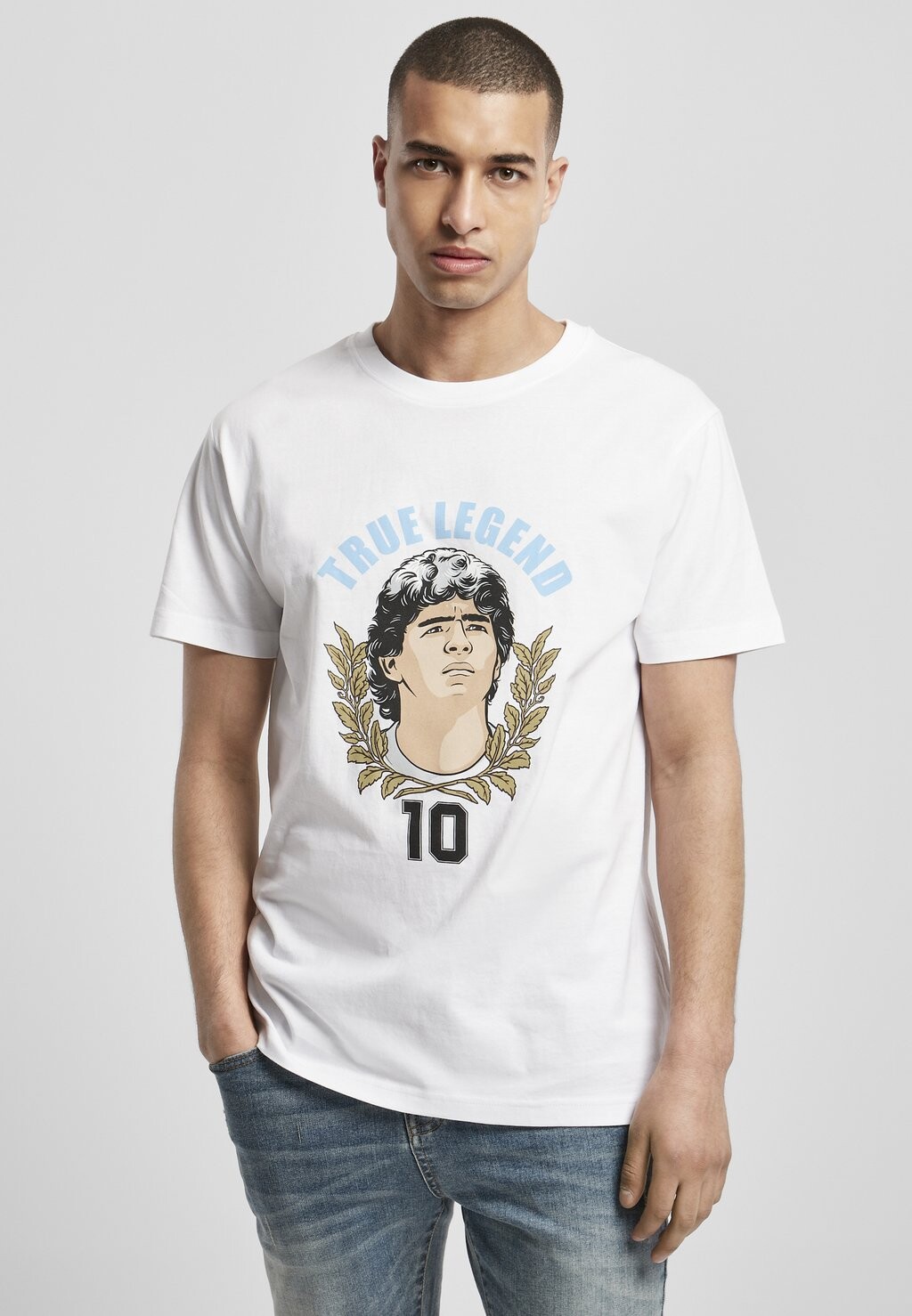 

Футболка с принтом TRUE LEGENDS NUMBER 10 Mister Tee, белый