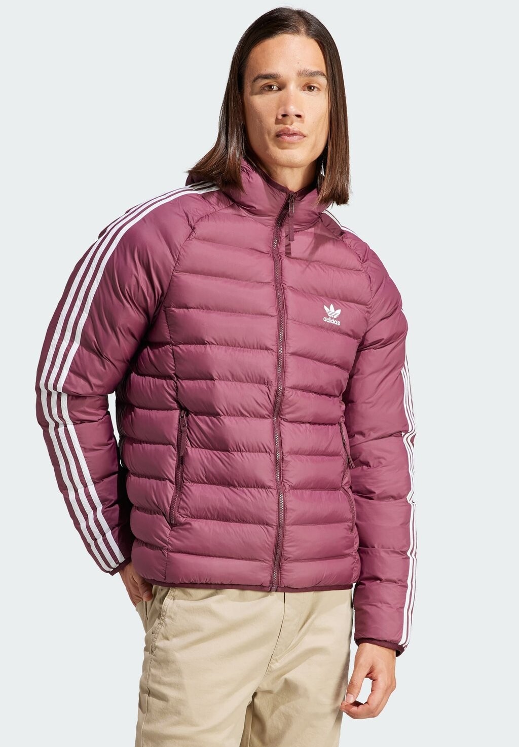 

Зимняя куртка adidas Originals ПУФ PAD HOODED PUFF, цвет maroon white