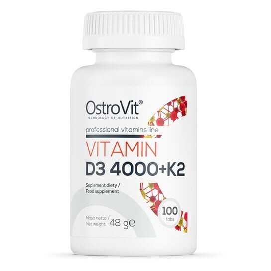 

OstroVit, Витамин D3 4000 + К2 100 таблеток