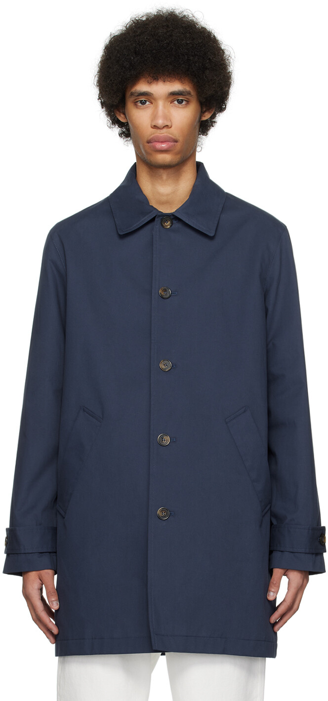 

Темно-синее пальто Victor A.P.C.