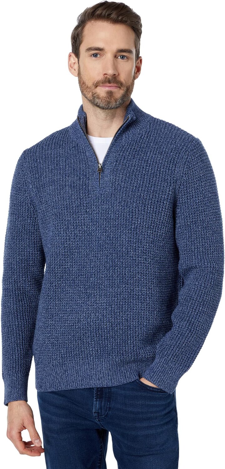 

Свитер на молнии 1/4 из органического хлопка L.L.Bean, цвет Vintage Indigo