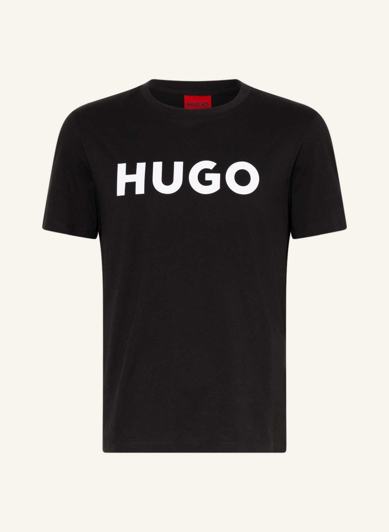Футболка HUGO DULIVIO, черный бежевая свободная футболка унисекс hugo dulivio hugo red