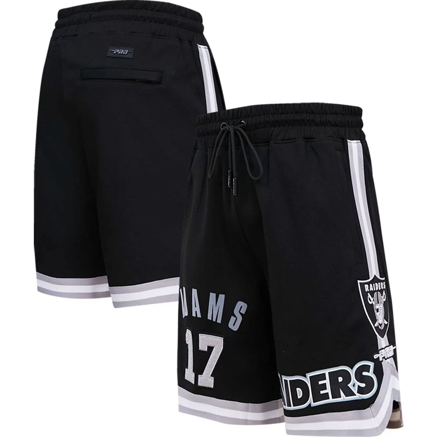 

Мужские шорты Pro Standard Davante Adams черного цвета с именем и номером игрока Las Vegas Raiders