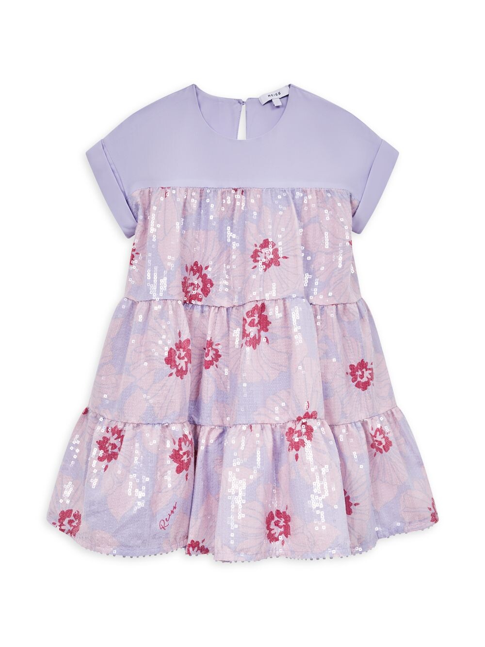 

Лиловое платье Little Girl's & Girl's Lucie с пайетками Reiss, сиреневый