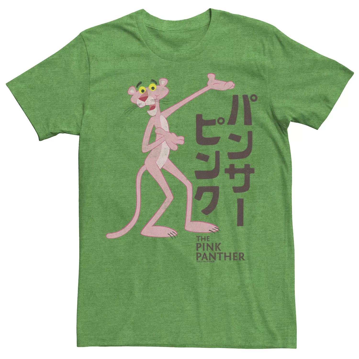 цена Мужская футболка с графическим логотипом Pink Panther Kanji Portrait Licensed Character