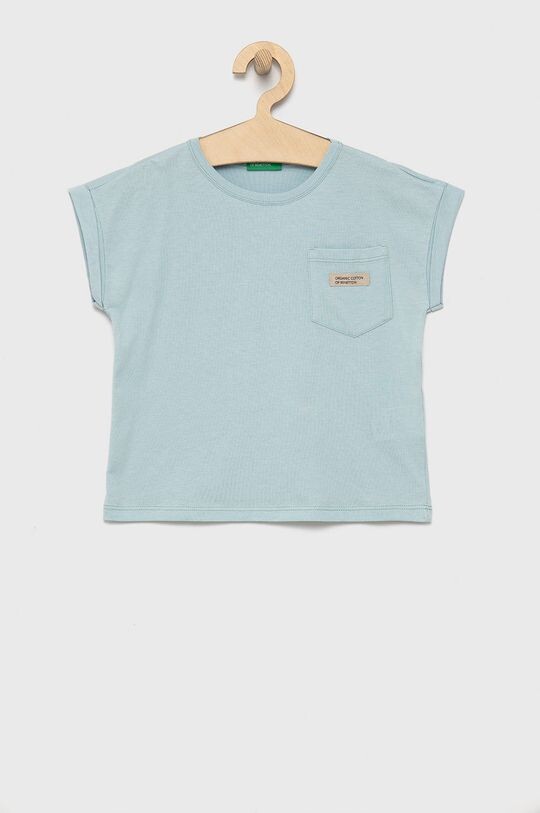 

Детская хлопковая футболка United Colors of Benetton, синий