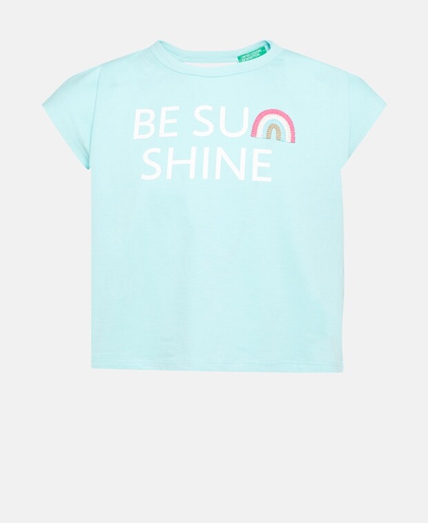 

Футболка United Colors of Benetton, бирюзовый