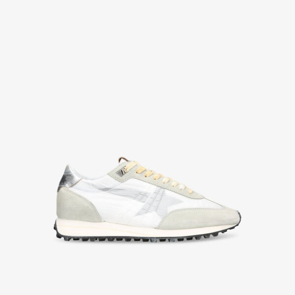 

Мужские низкие кроссовки marathon runner из замши и сетки Golden Goose, белый