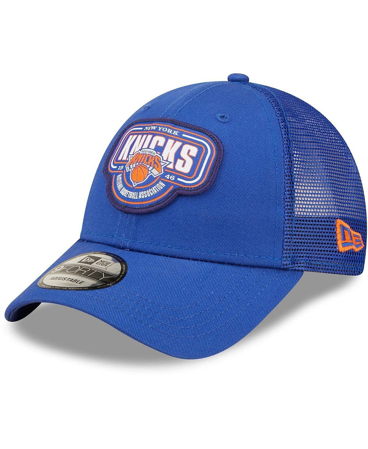 

Мужская синяя кепка с логотипом команды New York Knicks 9FORTY Trucker Snapback New Era