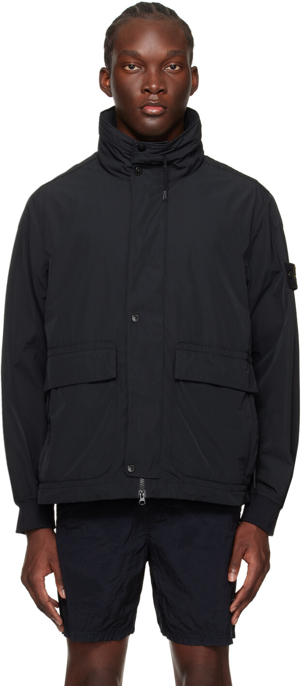 

Черная куртка с нашивками Stone Island, цвет Black