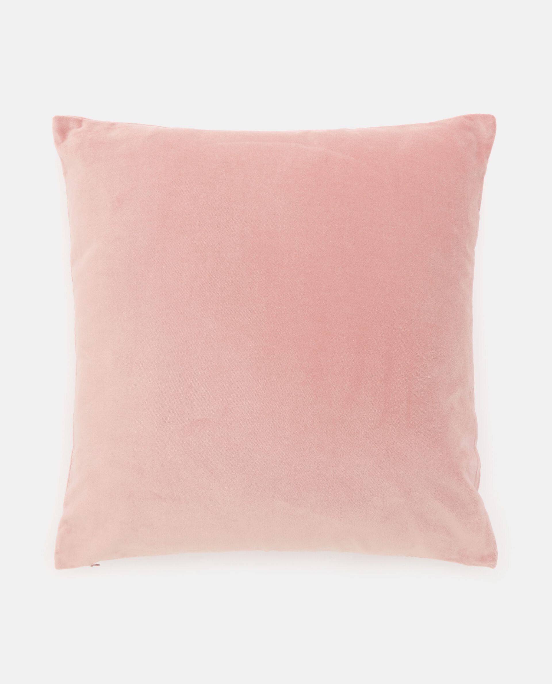 однотонный чехол на подушку из чистого хлопка белый Бархатный чехол на подушку из чистого хлопка, светло-розовый