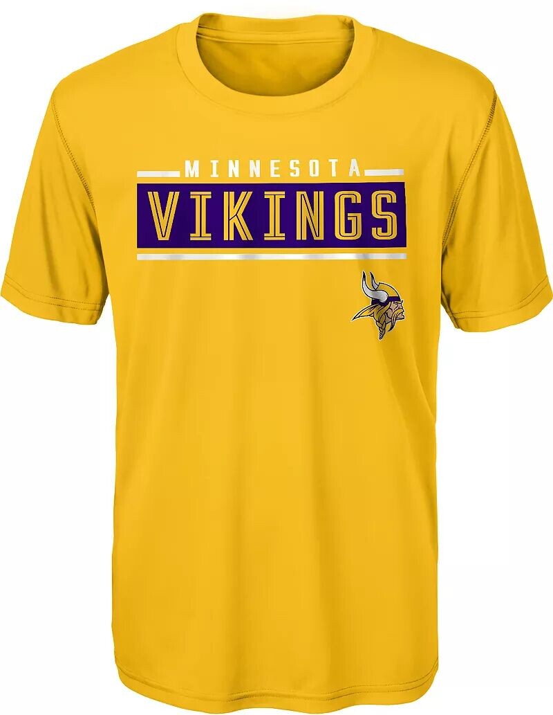 

Молодежная футболка команды Nfl Team Apparel Minnesota Vikings Amped Up Gold