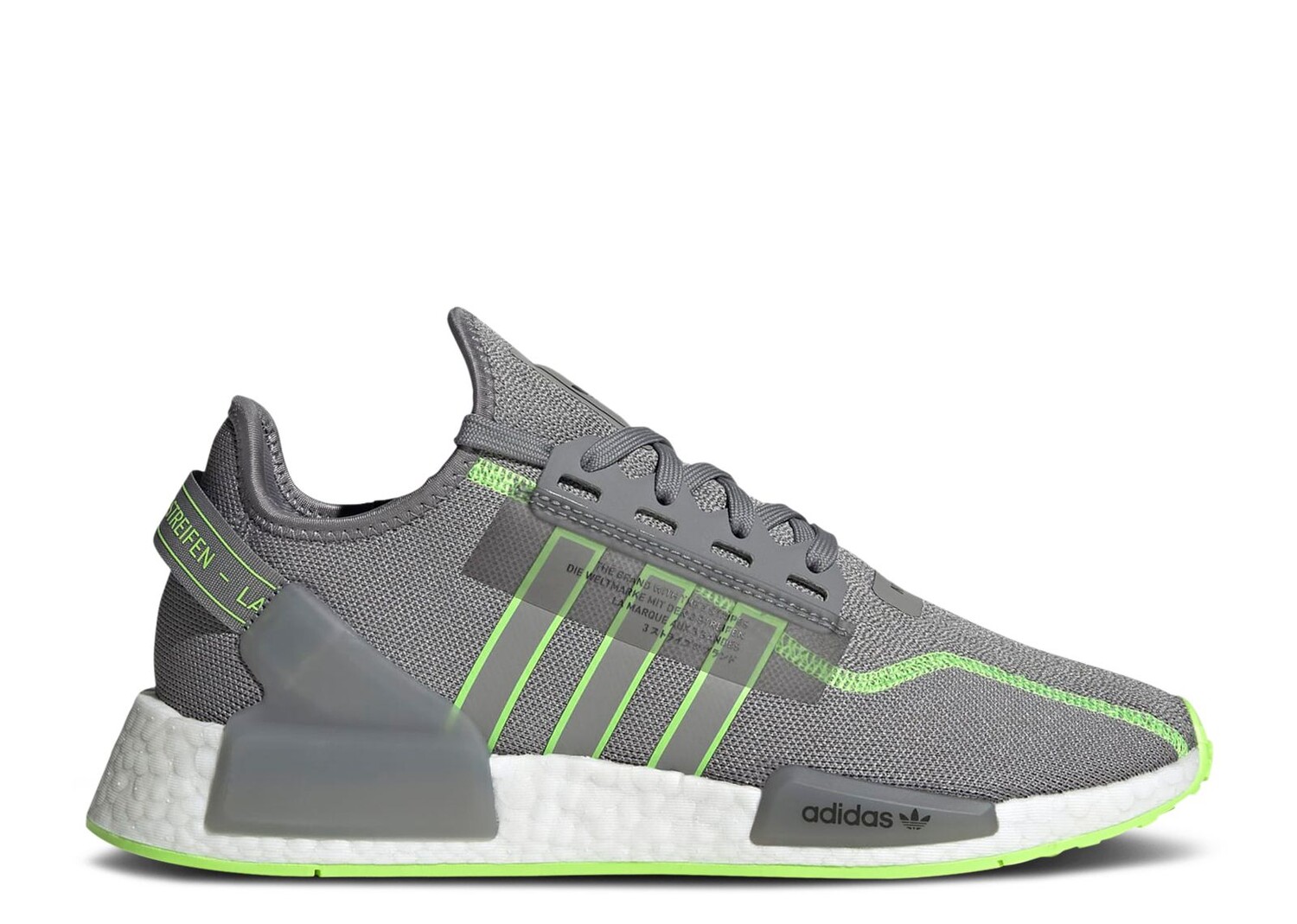 

Кроссовки adidas Nmd_R1 V2 'Grey Signal Green', серый