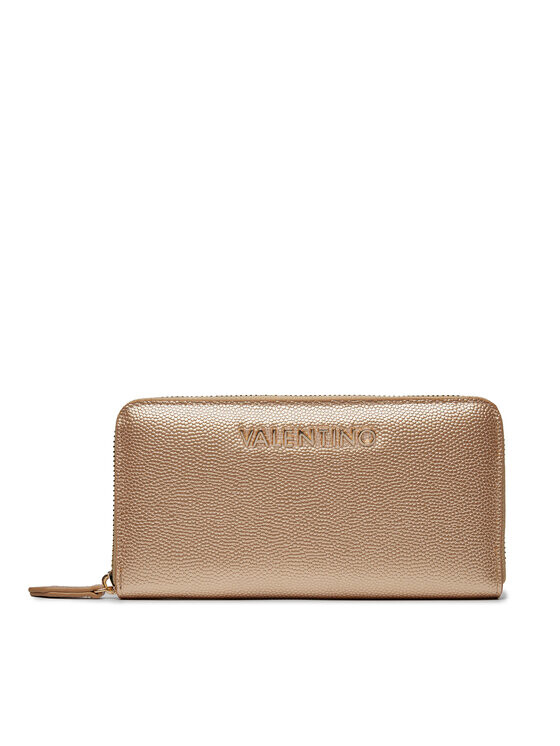 

Большой женский кошелек золотого цвета Valentino, желтый