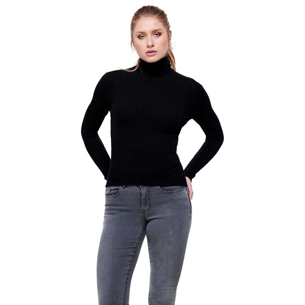 

Футболка с длинным рукавом Only Karol Roll Neck Knit, черный