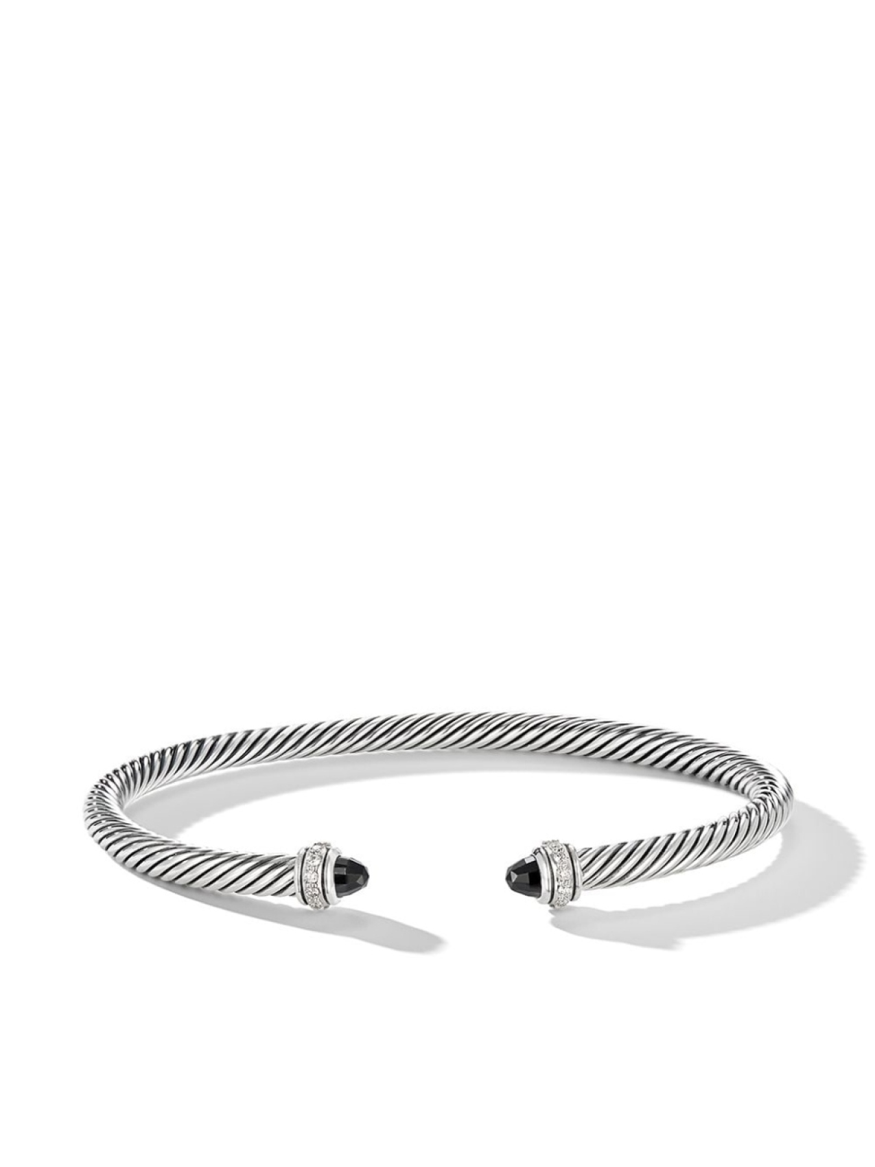 

Серебряный браслет Cable Classics с ониксом и бриллиантами David Yurman