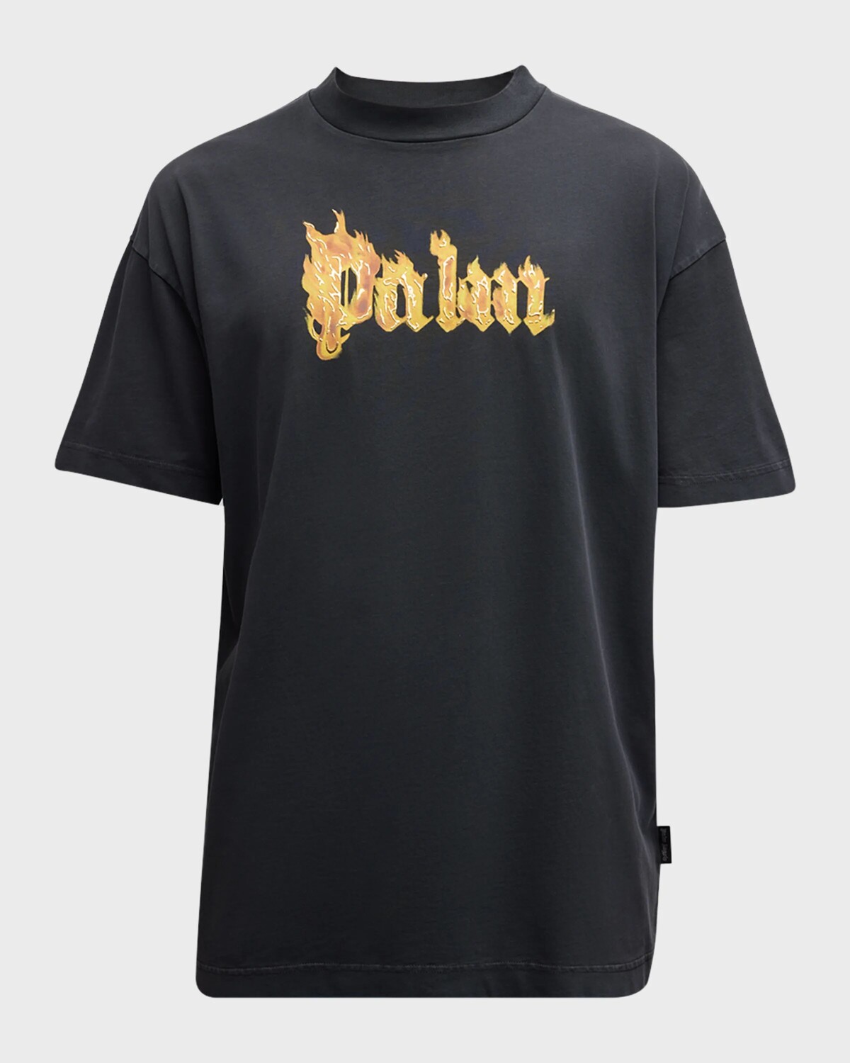

Мужская футболка с логотипом Burning Palm Angels, цвет Black Gold