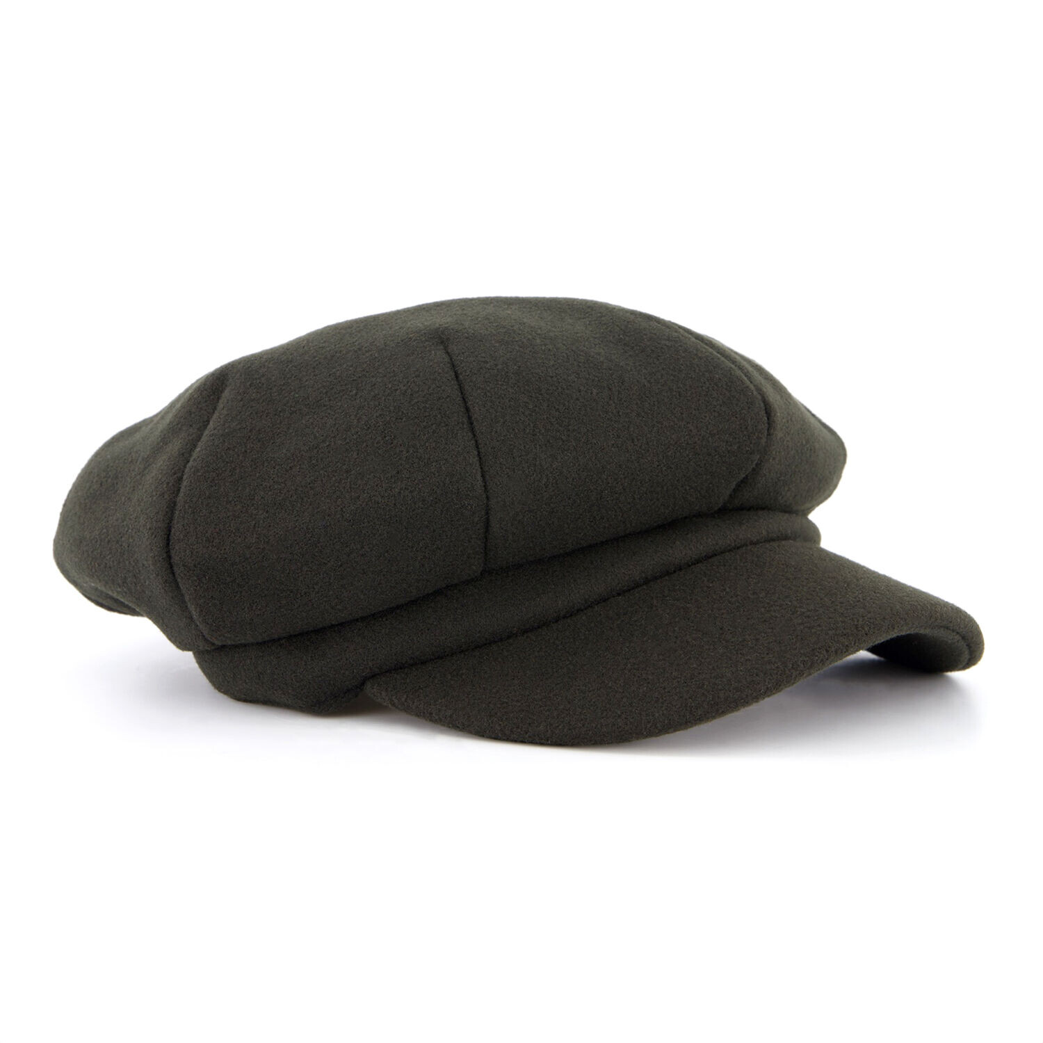 

Черная плоская кепка из смесовой шерсти Major Wear