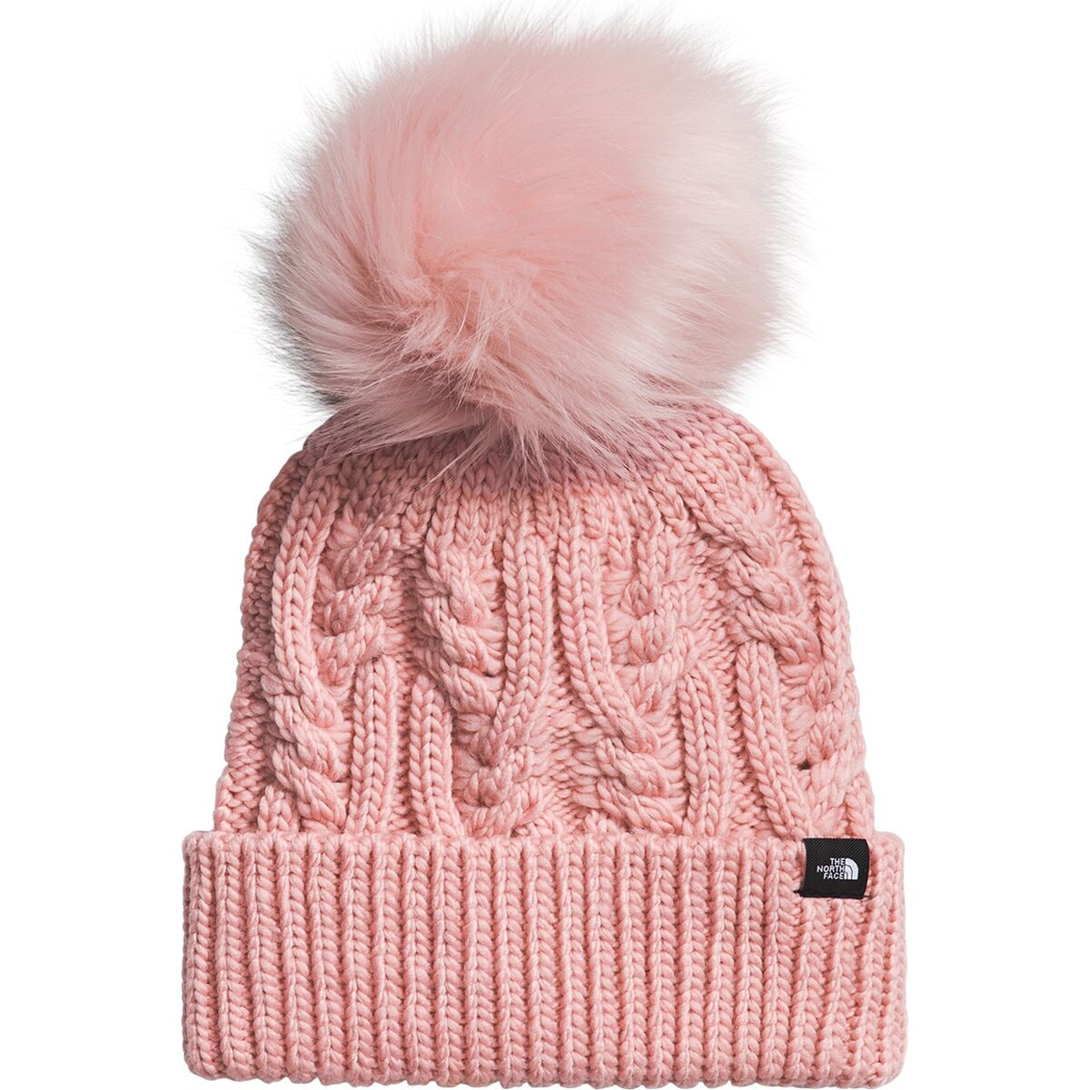 Шапка-бини oh mega fur с помпоном, детская The North Face, розовый 10cm fur ball key chain fur pompoms hat winter hats fur pom pom for shoes bag accessories with buttons