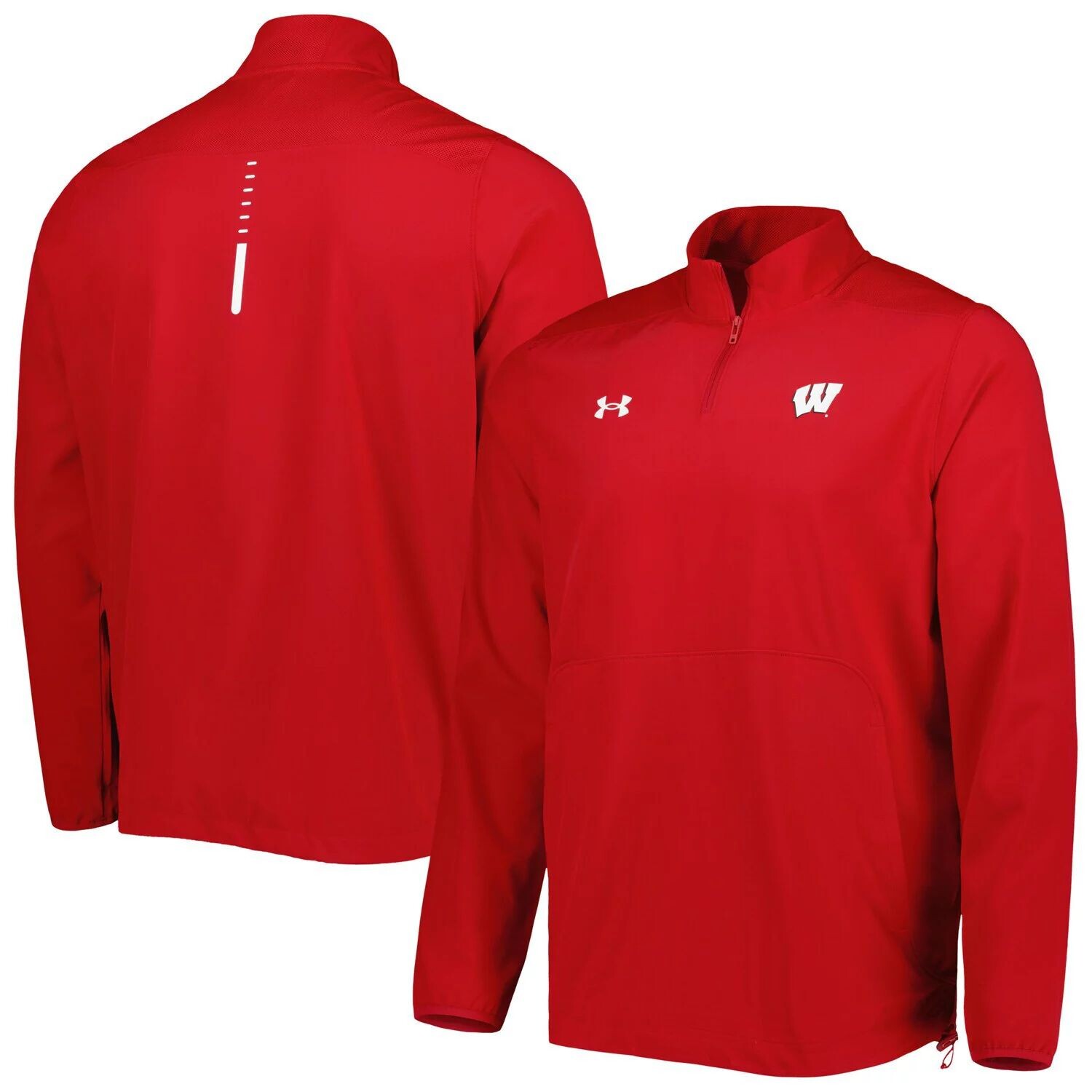 

Мужская спортивная куртка Red Wisconsin Badgers Motivate 2.0 с молнией в четверть Under Armour