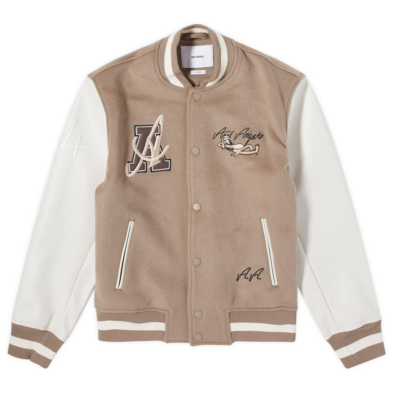 

Куртка Axel Arigato Wes Varsity, цвет Light Brown
