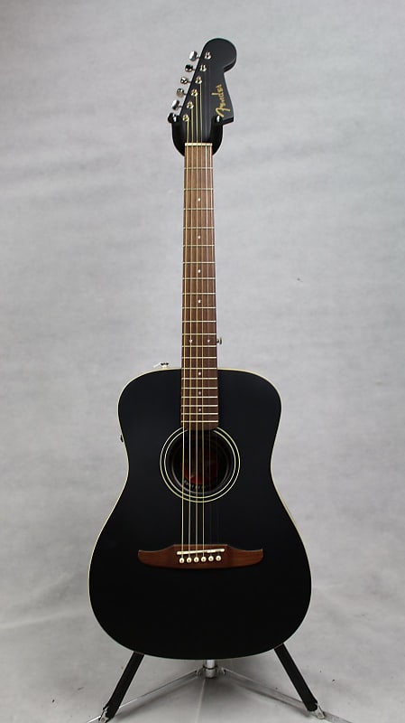 цена Акустическая гитара Fender Joe Strummer Campfire Acoustic Walnut Fingerboard Matte Black w/ Bag