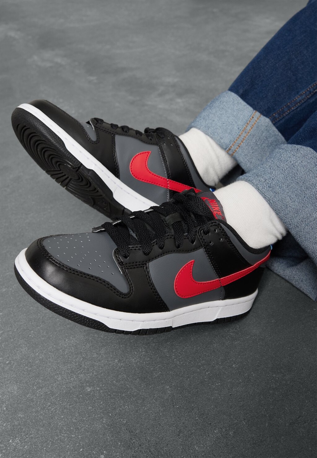 

Кроссовки низкие DUNK LOW UNISEX Nike Sportswear, цвет black/red/white/racer blue