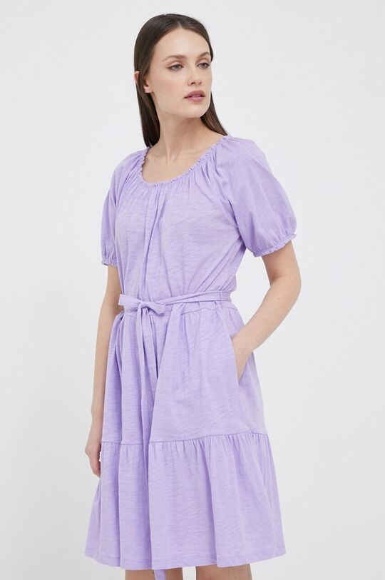 

Платье GAP из хлопка Gap, фиолетовый